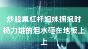 炒股票杠杆姐妹拥抱时杨力维的泪水砸在地板上
